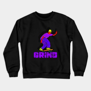 skateboarding on the street Crewneck Sweatshirt